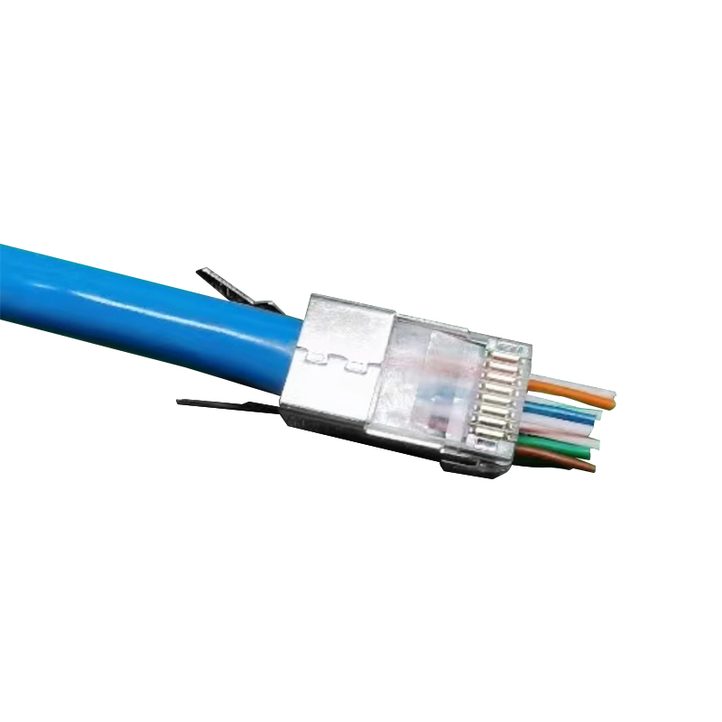 CAT6A CAT7 FTP 8P8C RJ45 Modular Plug Pass Through