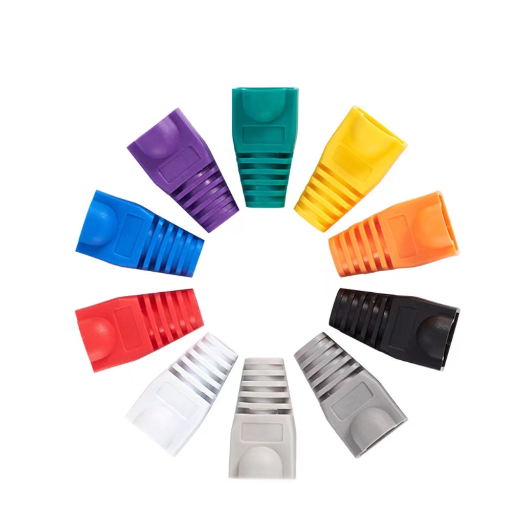 Colorful Soft Plastic RJ45 Modular Plug Boot for CAT5e CAT6