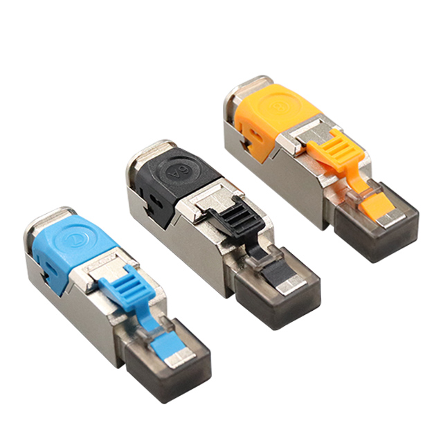 CAT8 FTP Toolless RJ45 Field Termination Plug with lock