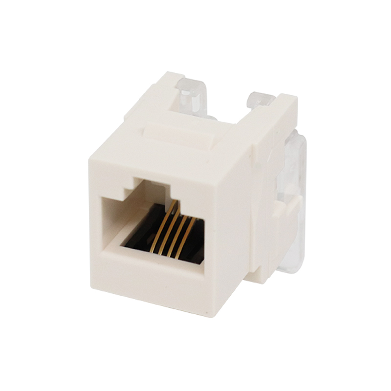 CAT3 RJ11 6P4C 180 Degree UTP Toolless Keystone Jack