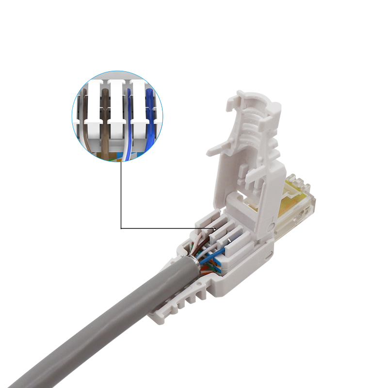 CAT5e Unshielded Toolless RJ45 Field Termination Plug