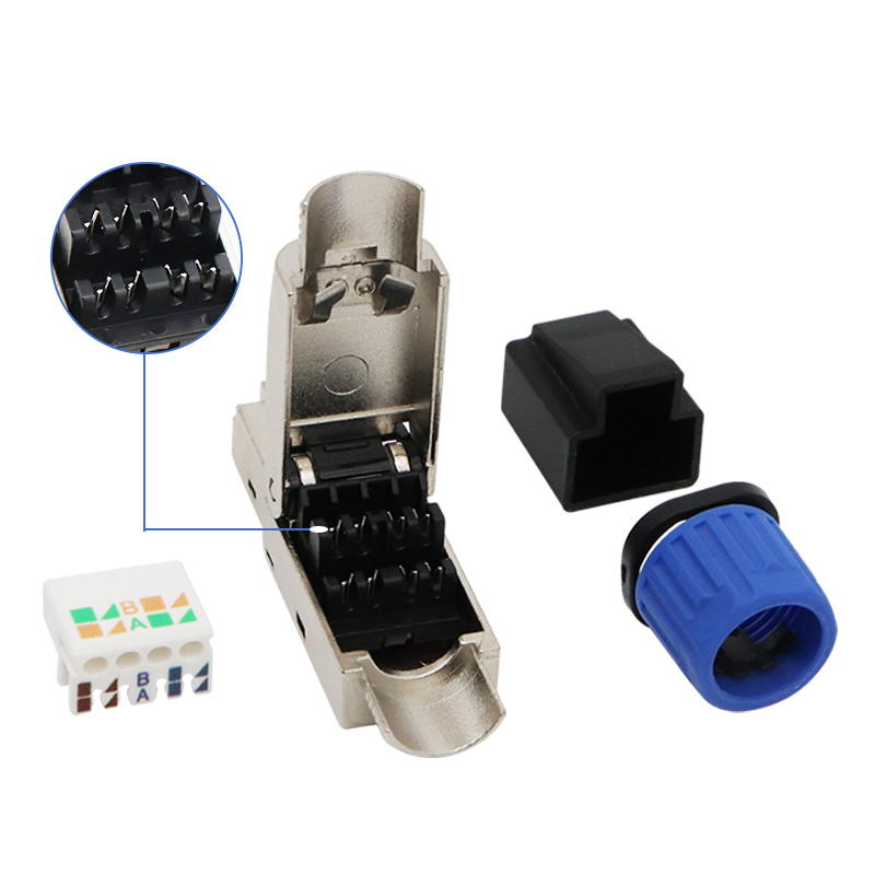 CAT6 FTP Toolless RJ45 Field Termination Plug