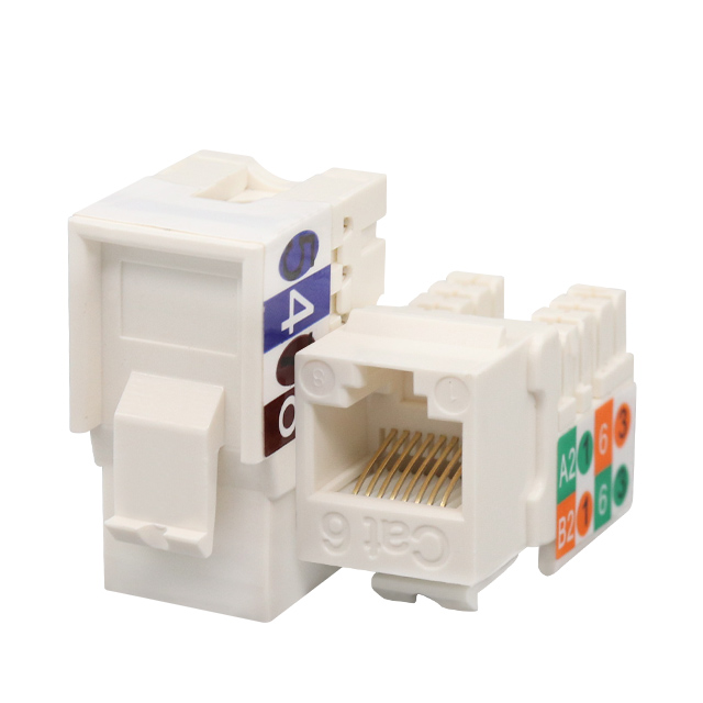 CAT6 Unshielded 90 Degree Punch Down Keystone Jack