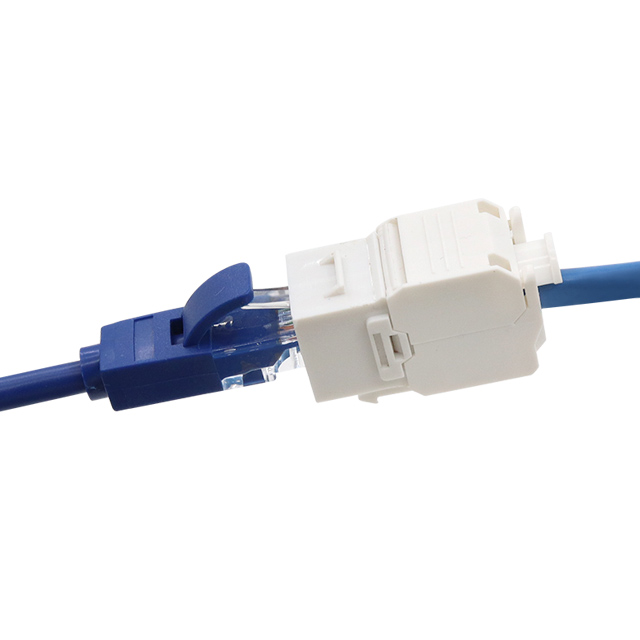 CAT6A Unshielded 180 Degree Toolless Keystone Jack