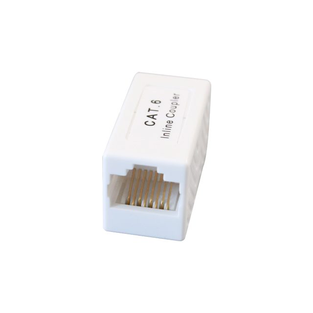 CAT6 Unshielded 180 Degree RJ45 Female Inline Coupler