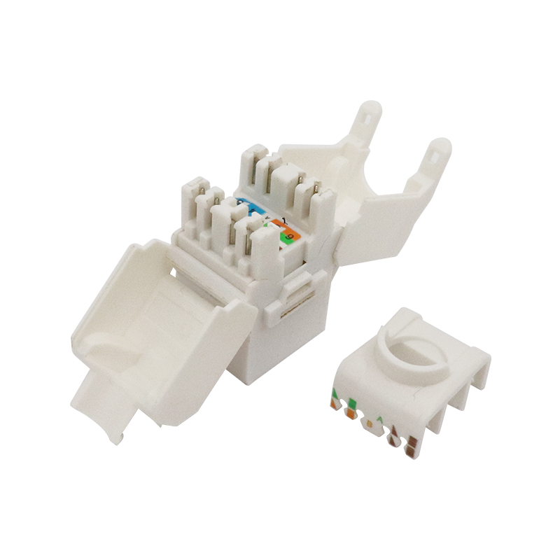 CAT6A Unshielded 180 Degree Toolless Keystone Jack