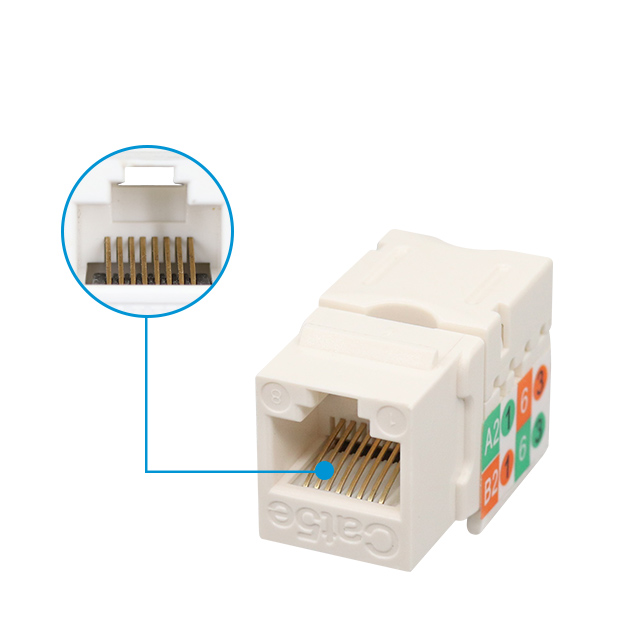 CAT5e UTP 90 Degree Punch Down Keystone Jack