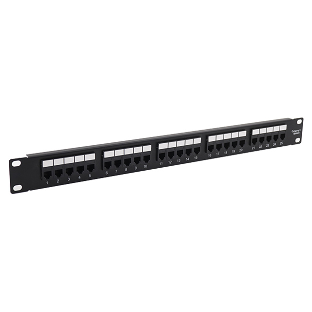 19''1U 25 Ports CAT3 UTP Patch Panel