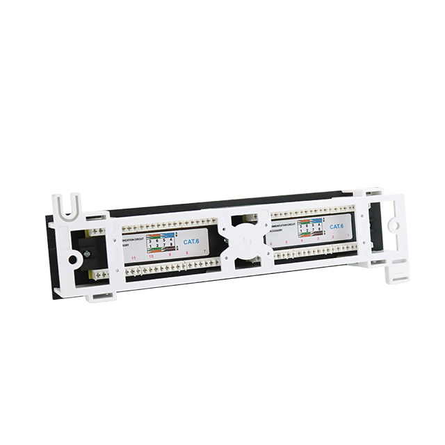 Wall Mounted 10''1U 12 Port CAT6 UTP Punch Down Patch Panel