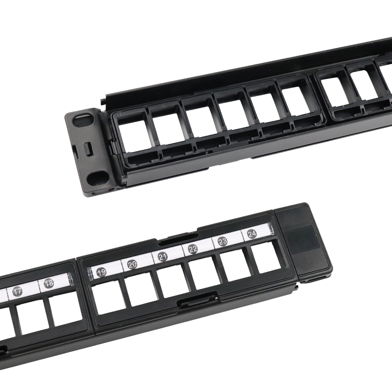 19''1U 24 Port UTP Blank Patch Panel Detachable 4×6