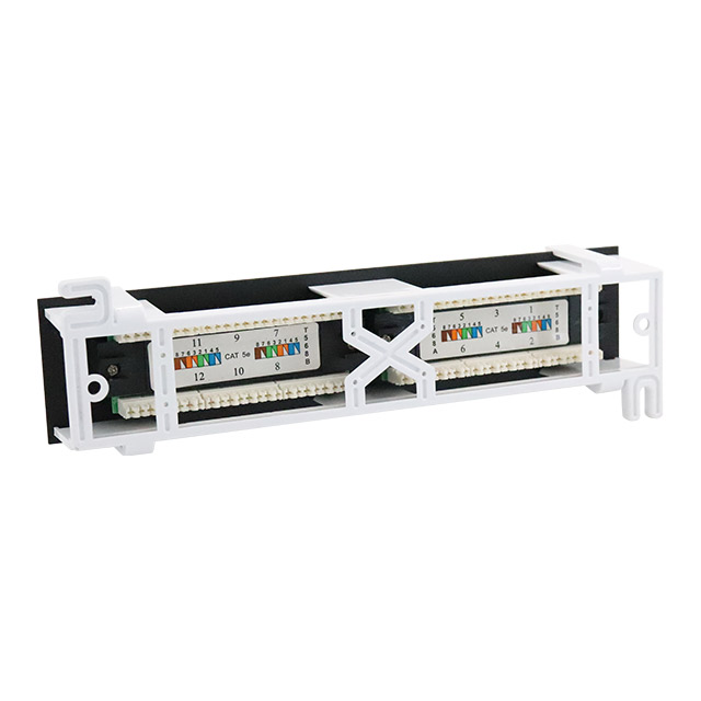 Wall Mounted 10''1U 12 Port CAT5e UTP Punch Down Patch Panel