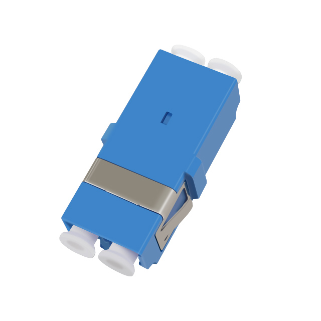 LC UPC Single Mode Duplex Fiber Optic Adaptor without Flange