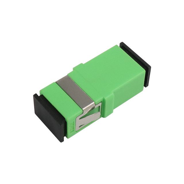 SC APC Single Mode Simplex Fiber Optic Adaptor without Flange