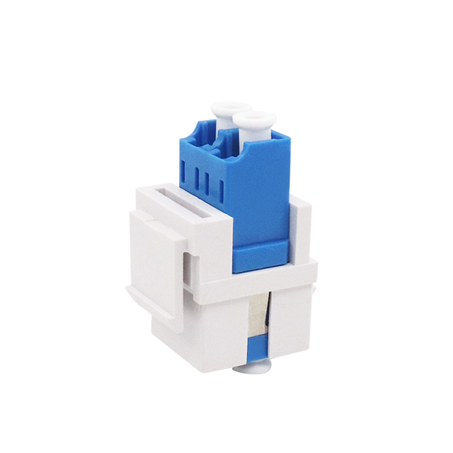 LC UPC Single Mode Duplex Fiber Optic Adaptor without Flange